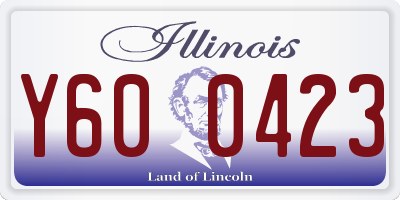 IL license plate Y600423
