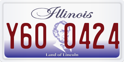 IL license plate Y600424