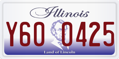 IL license plate Y600425