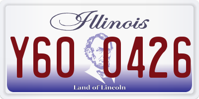 IL license plate Y600426