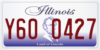 IL license plate Y600427