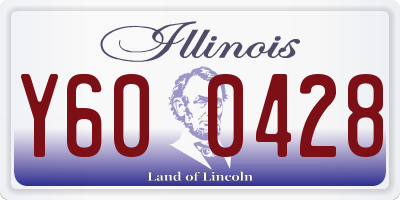 IL license plate Y600428