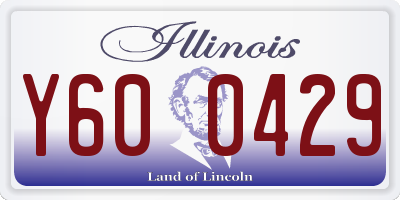 IL license plate Y600429
