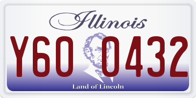 IL license plate Y600432