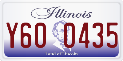 IL license plate Y600435
