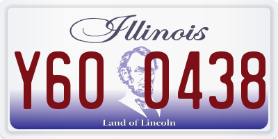IL license plate Y600438