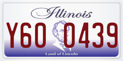 IL license plate Y600439