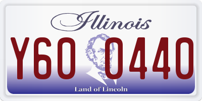 IL license plate Y600440