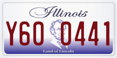 IL license plate Y600441