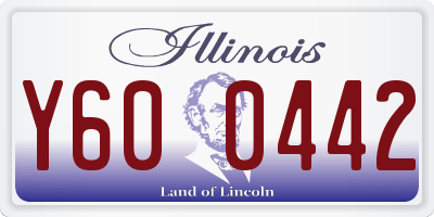 IL license plate Y600442