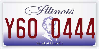 IL license plate Y600444