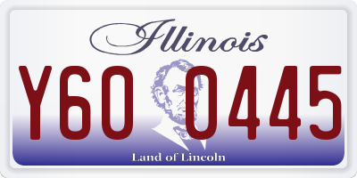 IL license plate Y600445