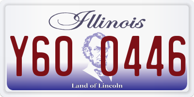 IL license plate Y600446