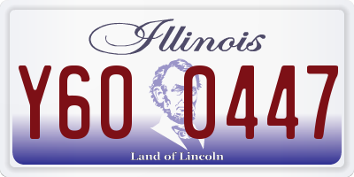 IL license plate Y600447