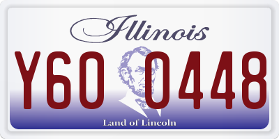 IL license plate Y600448