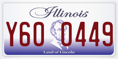 IL license plate Y600449