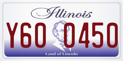 IL license plate Y600450