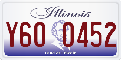 IL license plate Y600452