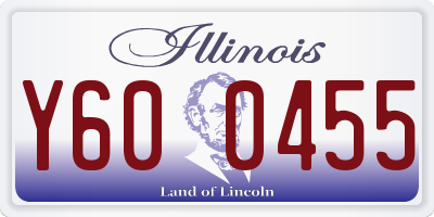 IL license plate Y600455