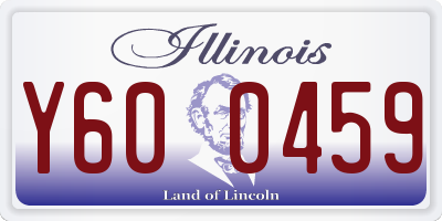 IL license plate Y600459