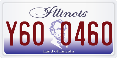IL license plate Y600460