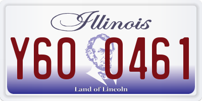 IL license plate Y600461