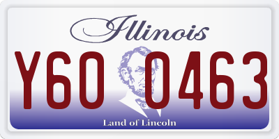 IL license plate Y600463