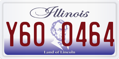 IL license plate Y600464