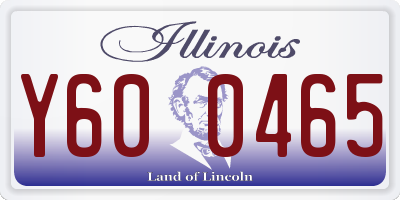 IL license plate Y600465