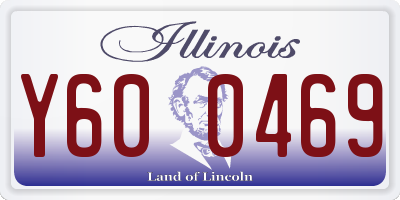 IL license plate Y600469