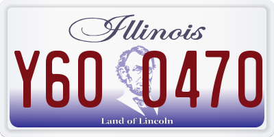 IL license plate Y600470