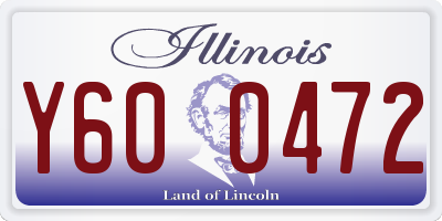 IL license plate Y600472