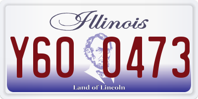 IL license plate Y600473