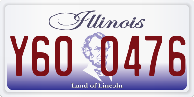 IL license plate Y600476