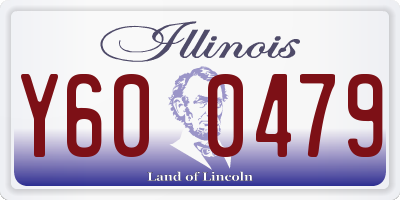 IL license plate Y600479