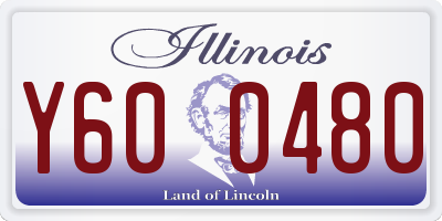 IL license plate Y600480