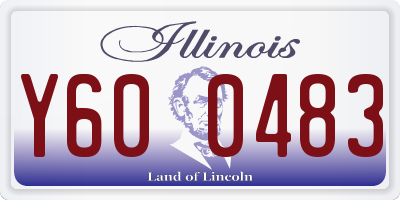 IL license plate Y600483