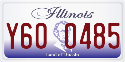 IL license plate Y600485