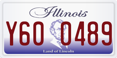 IL license plate Y600489