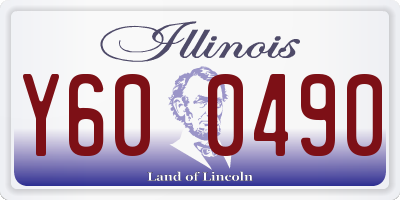 IL license plate Y600490