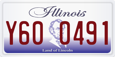 IL license plate Y600491