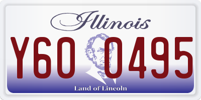 IL license plate Y600495