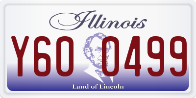 IL license plate Y600499