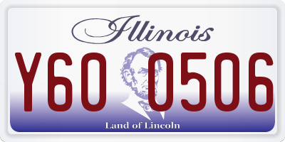 IL license plate Y600506