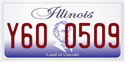 IL license plate Y600509