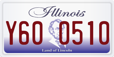 IL license plate Y600510
