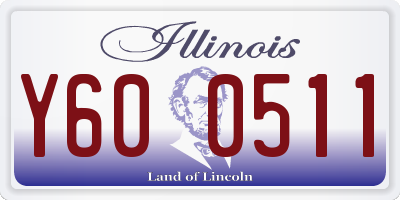 IL license plate Y600511