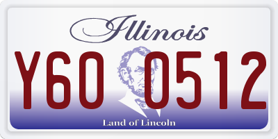 IL license plate Y600512