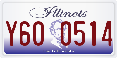 IL license plate Y600514