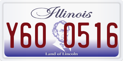 IL license plate Y600516
